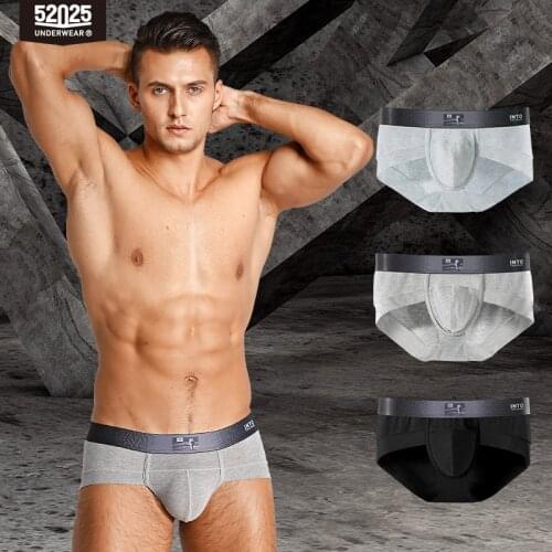 52025 Men Underwear Boxers 3-Pack Comfortable Seamless Trunks Premium Boxers Stylish Boxershorts Men Underwear Sexy Boxers 3pcs