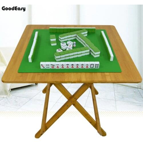 59.3cm Bamboo Mini Foldable Poker Mahjong Table Chess Table Board Game Mahjong Games Home Games Household Poker Small Table