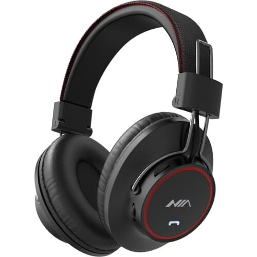 NIA S3000 Portable Over Ear Music Headset Foldable BT4.2 Wireless Headphones 3.5mm AUX IN Gaming Earphone with Mic FM Radio MP3