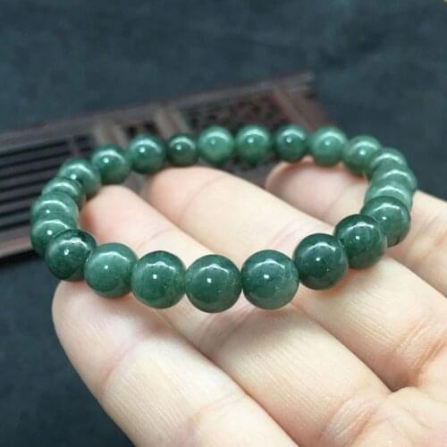 Natural Burma Jadeite Bracelets Drop Shipping Luck Amulet Lover' Jade Stone Bracelets For Women And Men Gift