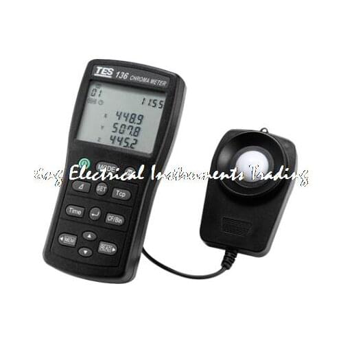 Fast arrival TES136 temperature testing instrument color temperature meter high precision illuminance meter