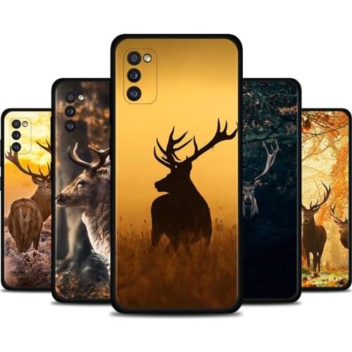 Deer Hunting Camo Case Samsung A72 A71 A52 A51 A42 A91 A41 A32 A31 A21s A21 EU A12 A11 A02 A02s A01 Shell Black Cover