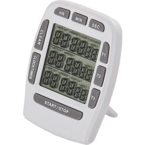 Digital Timer Large LCD 3 Channel Digital Timer,Count Down Up Timer Free Shipping RL-KT001