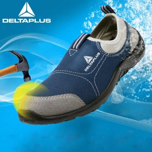 Deltaplus Steel Toe Safety Shoes Summer Breathable Labor Shoes Lightweight Work Anti-smashing Puncture-proof Protective Footwear