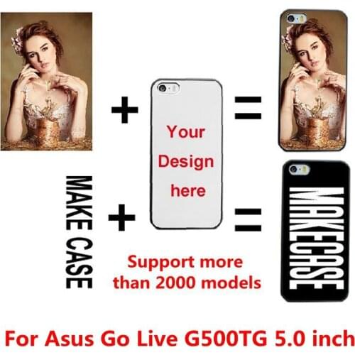 DIY Personalized custom photo name Customize printing your design picture cover case for Asus Go Live G500TG 5.0 inch