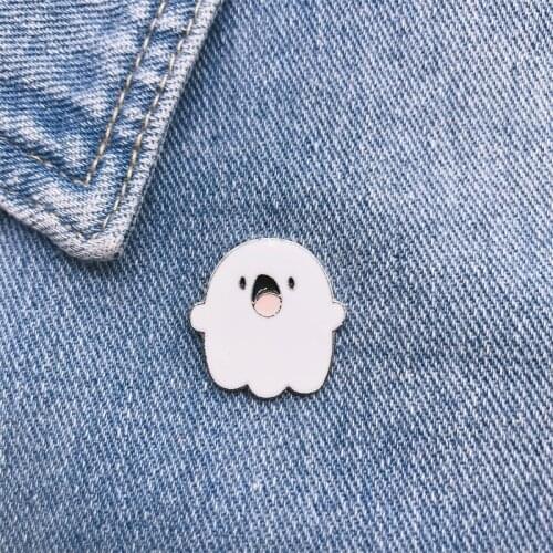 Enamel Pins Custom Ghost Enemal Pins Brooches Shirt Lapel Badge Bag Cartoon Jewelry Gift for Kids