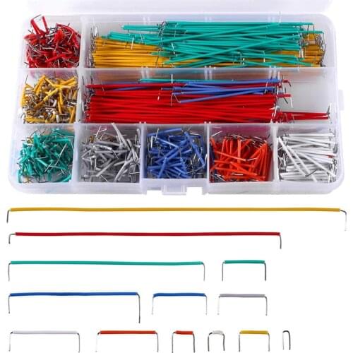840pcs Jumper Wire Kit Preformed Breadboard Jumper Wire Kit 14 Lengths Assorted Jumper Wire for Breadboard Prototyping Circuits