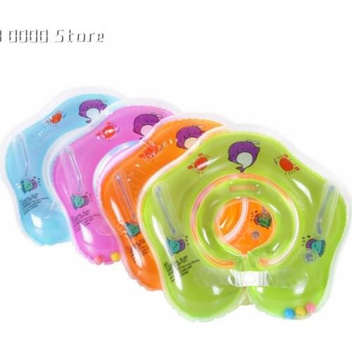 0-3 Years Baby Swim Ring Neck Tube Ring Safety Infant Neck Float Circle For Kids Swimming Pool Bathing Inflatable Lifebuoy