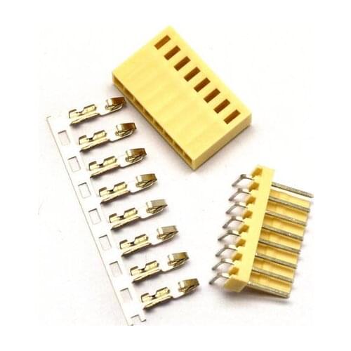 KF2510 connector 2.54MM connector set: plug + pin + terminal 8p 100 sets