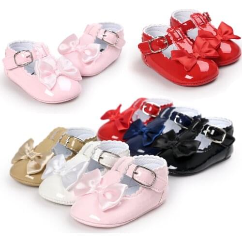 Baby Girls PU Shoes For Spring Autumn Newborn Infant Toddler Cute Bling Crib Shoes Baby Moccasins Floor First Walkers TS140