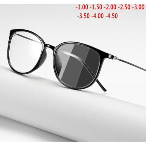 TR90 Eyeglasses Frame Photochromic Sunglasses Chameleon Lens Myopia Men Women Computer Glasses Game for Sight -0.75 -175