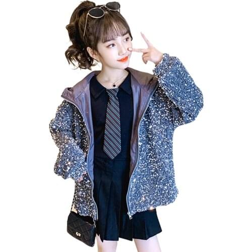 Coat For Girl Floral Pattern Coat For Girls Casual Style Kids Coat Spring Autumn Kids Clothes Girl 6 8 10 12 14