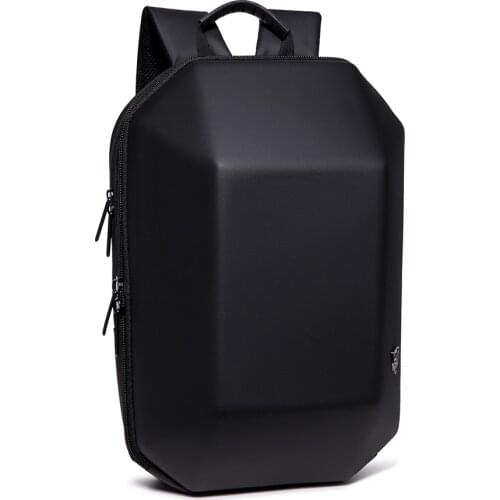 OZUKO Backpack Men Hard Shell Backpack Waterproof Anti Theft Travel Bags Black Creative Alien Casual Laptop Teenage School Bags
