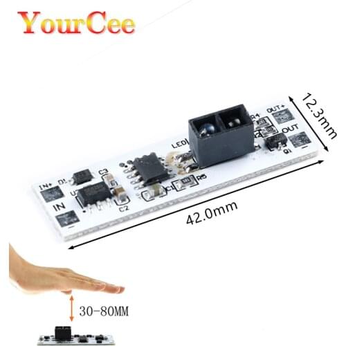 Touch Switch Capacitive Module 5V-24V 3A LED Dimming Control Lamps Active Components Short Distance Scan Sweep Hand Sensor
