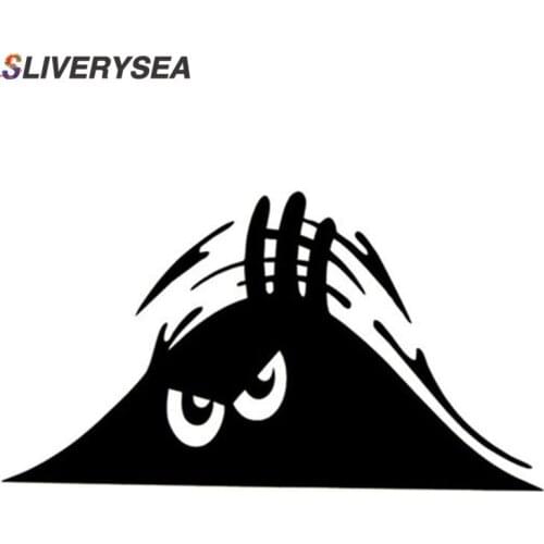 SLIVERYSEA Peeking Monster Car Sticker Vinyl Decal Decorate Sticker Waterproof Fashion Funny Car Styling Accessories