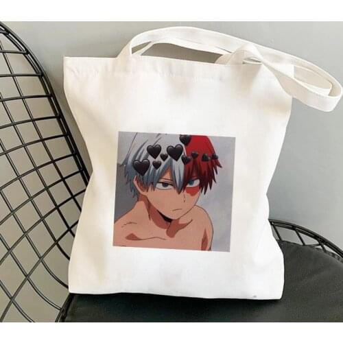 Manga Shopper Shopping Bags Anime My Hero Academia Eco Daily Use Foldable Handbag Large Capacity Tote Bag Harajuku Shoulder Bags
