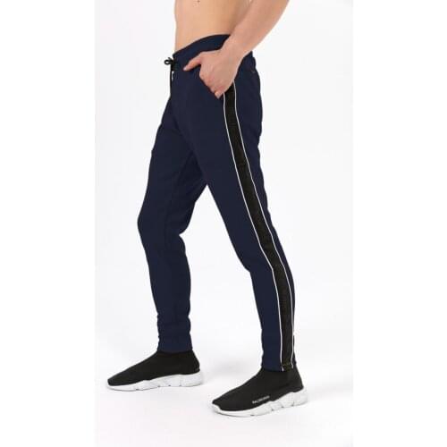Navy Blue Mens Pocket Sweatpants