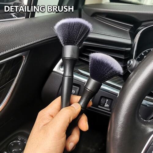 Ultra-Soft Detailing Brush Super Soft Auto Interior Detail Brush with Synthetic Bristles Dash Duster Brush Car Cleaning Tools