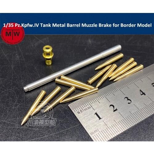 1/35 Scale Pz.Kpfw.IV Tank Metal Barrel Muzzle Brake Shell Kit for Border Model CYT057