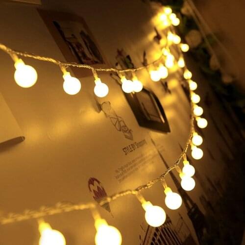 10M 80 Christmas Ball Fairy Light LED Globe String Light Starry Ball Hanging String Light For Party Bedroom Kids Room