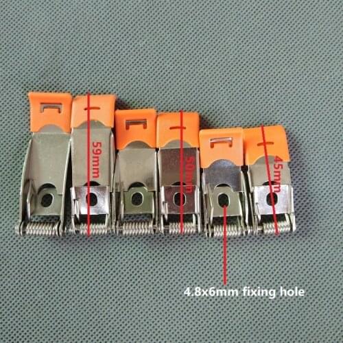 10Pieces/lot 45mm,50mm, 59mm panel lamps fixing spring Clamp downlight fixing spring clips for recessed light