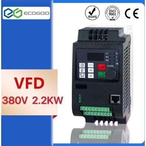 2.2kw 4kw 5.5kw 7.5kw 380v Three Phase Input 380v 3 Phase Output AC Frequency Inverter & Converter AC Drives Frequency Converter