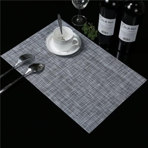 2pcs PVC material Western placemat household table mat coaster mat kitchen accessories european wedding decoration table mat