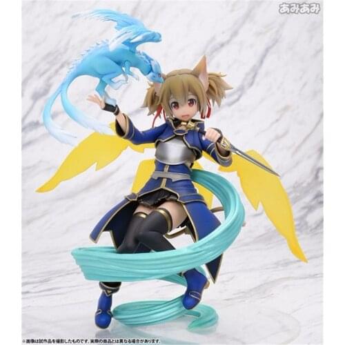 Anime Sword Art Online Sexy Figure Funny Knights Shirica Ayano Keiko Silica PVC Action Figure Collection Model Toys Doll 20cm