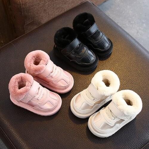 Winter Baby Boots Walking Shoes for Toddler Boys Girls Warm First Walkers Waterproof Non-slip Snow Boots SXX047