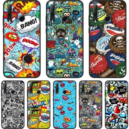 TPU Phone Case For Huawei Honor V20 8S 8A Pro Soft Silicone Anime Graffiti Back Cover For Huawei Honor 10i 20i 20 Lite Pro Case