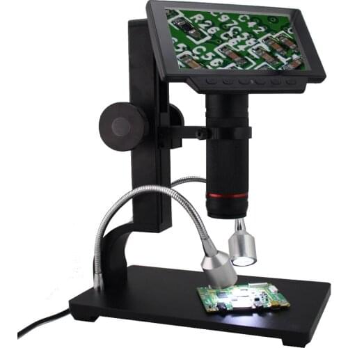 5 Inch Screen 12MP 1080P Digital Industry Video Microscope Camera 560X Zoom HDMI USB Microscope For Phone PCB Soldering Repair