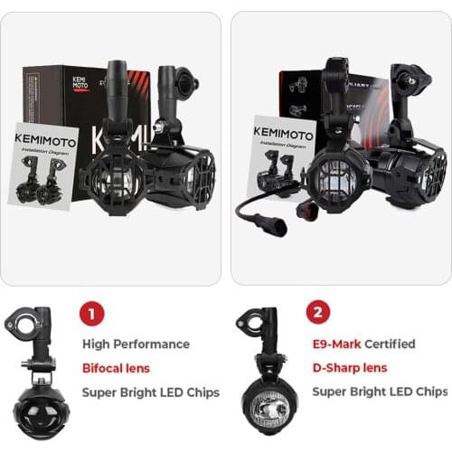 Motorcycle fog lights For BMW R1200GS ADV F800GS F700GS F650GS K1600 LED Auxiliary Fog Light Assemblie Driving Lamp 40W