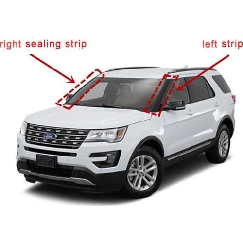 For Ford Explorer front windshield A-pillar trim strips Sealing trim strip both sides front windshield strips