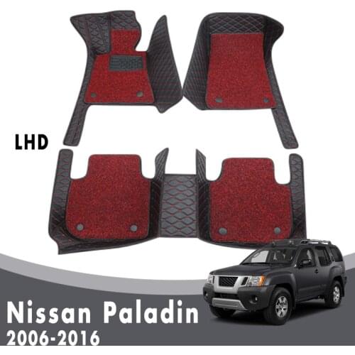 Double Layer Wire Loop For Nissan Paladin 2016 2015 2014 2013 2012 2011 2010 2009 2008 2007 2006 Car Floor Mats Auto Accessories