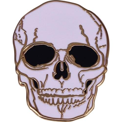 Hip Hop Skull Enamel Pins Funny Metal Cartoon Brooch Backpack Hat Bag Collar Lapel Badges Men Women Fashion Jewelry Gift