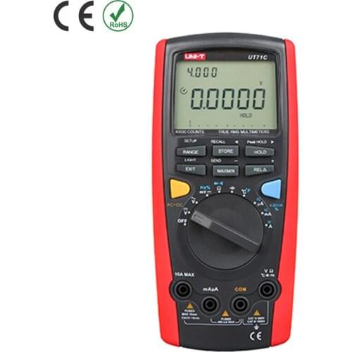 UNI-T UT71C UT-71C True RMS 40000 Counts Intelligent DMM Digital Multimeters w/ Temperature Test Multimetro Ammeter Multitester