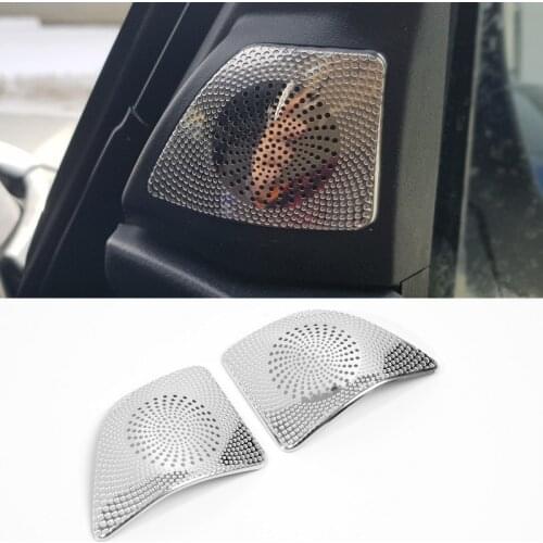 Interior Inner side mirror audio sound decorative molding cover trim for Mitsubishi Pajero IV V80 Montero Limited Super Exceed