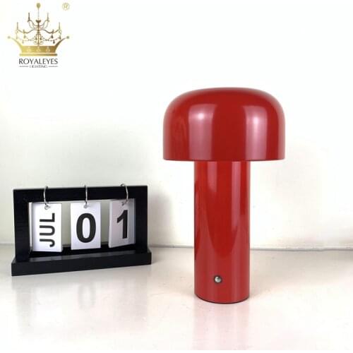 Italian Mushroom Lamp Portable Wireless Touch Rechargeable Table Lamp USB Desk Lamp Desktop Decoration Bedroom Night Light