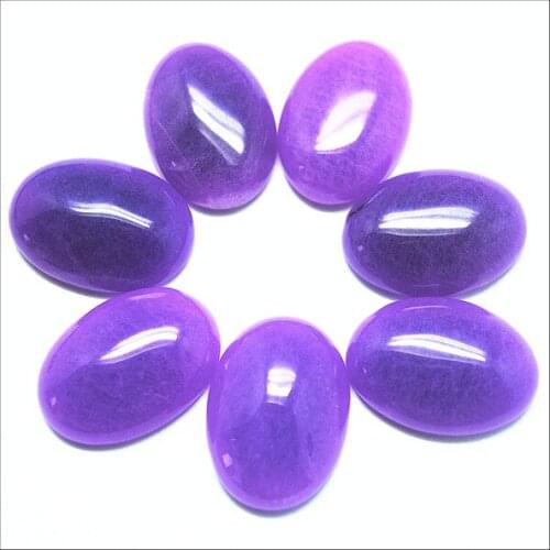 10pcs nice gem stone cabochons oval shape 18x25mm more colors availble wholesale beads caps no hole beads diy parts