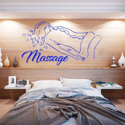 Classic massage Wall Art Decal Decoration Fashion Sticker Removable Wall Sticker Decoration Accessories