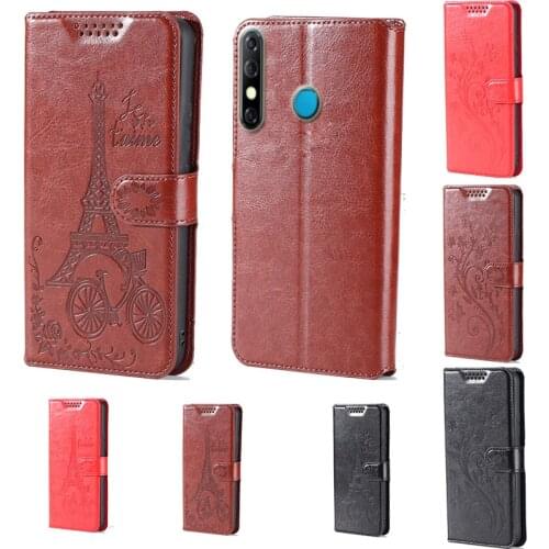 For Tecno Spark 4 butterfly flower Tower Flip Leather Wallet Phone Case For Tecno Camon 12 Phone cover with card slot