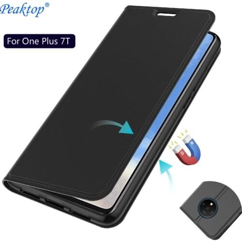 For OnePlus 7T 7T 8 Pro Flip Leather Magnetic Cover for Oneplus 7 7 Pro 1+7T 1+6T 8pro Slim Book Wallet Phone Case Card Slot