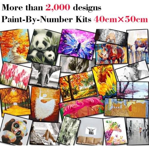 Mileelife Paintting By Numbers for Kids Adults DIY Beginner Oil Painting Kit Home Decoration