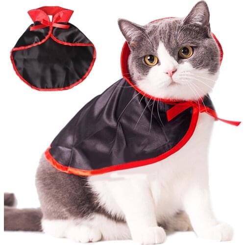 Pet Dog Cat Costume Halloween Cute Cosplay Vampire Cloak Cape For Small Dogs & Cats Pet Supplies New