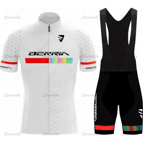 2022 New BERRIA team bike summer cycling clothes men short-sleeved breathable and quick-drying road bike jersey mountain bike s