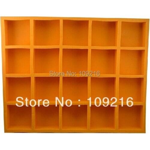 Wholesale!!!1pcs 20-Square Grid (R0406) Silicone Handmade Soap Mold Crafts DIY Mold
