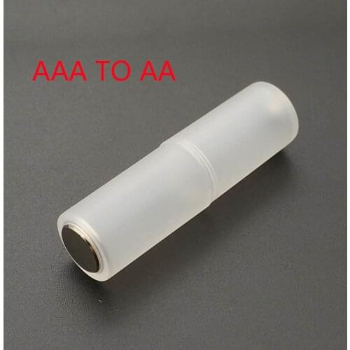 1Pcs AAA to AA Size Cell Battery Converter Adapter Adaptor Batteries Holder Plastic Case Switcher Wholesale