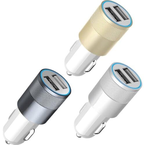 Universal Dual USB Car Charger Adaper 2 Port Quick Mobile Phone Charger 2A 1A XGP For iPhone Samsung Galaxy xiaomi Charger Car