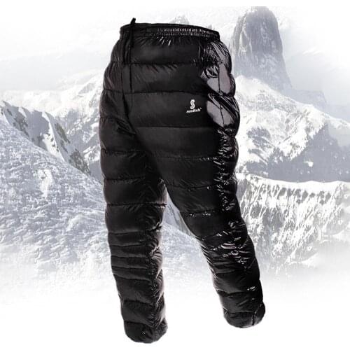 Thickened Ultra-light Trousers Windproof White Goose Down Pants Skiing Trekking Outdoor Waterproof Winter Warm Breathable