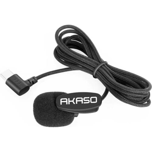 AKASO Brave 6 Plus External Microphone Big Sound for AKASO Brave 6 Plus Action Camera 4K Sports Camera Only Camera Accessories